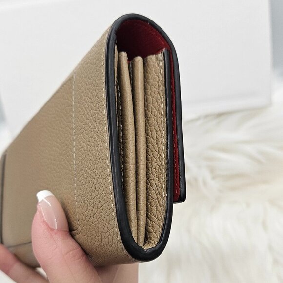 Céline Beige Large Flap Wallet in Grained Calfskin - Picture 8 of 17